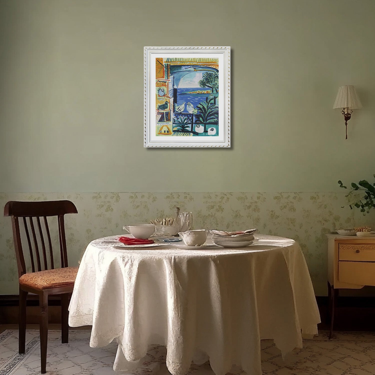 Pablo Picasso Wall Art French Riviera Poster Framed Art