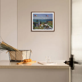 Claude Monet Wall Art Garden At Sainte Adresse Poster Framed