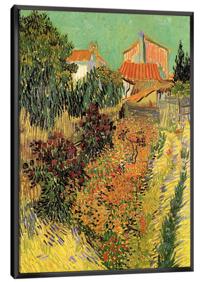 Garden Behind a House Canvas Art
