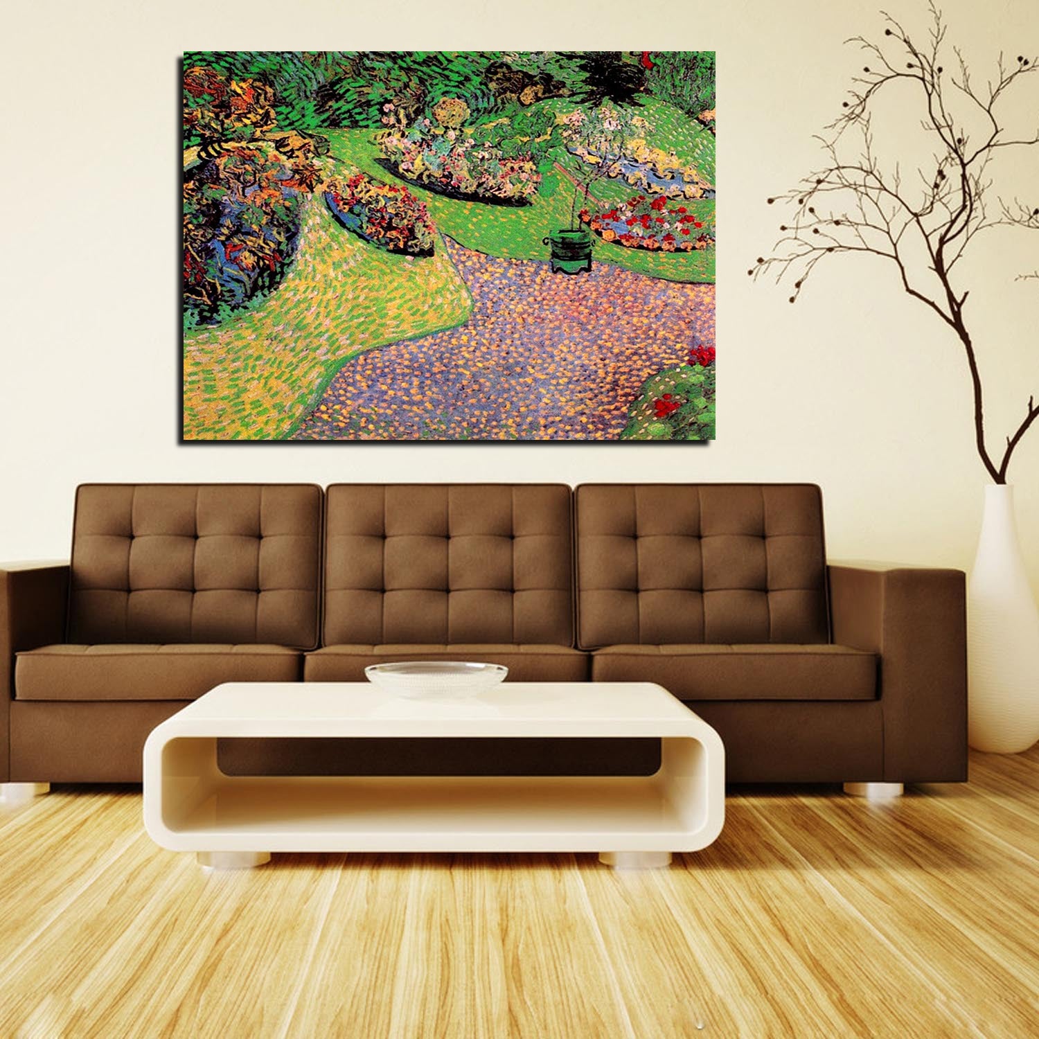 Garden in Auvers Canvas Art