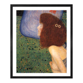 Gustav Klimt Wall Art Girl With Blue Veil Poster Framed Klimt Art