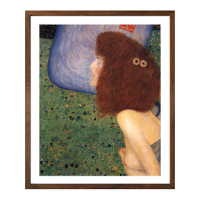 Gustav Klimt Wall Art Girl With Blue Veil Poster Framed Klimt Art