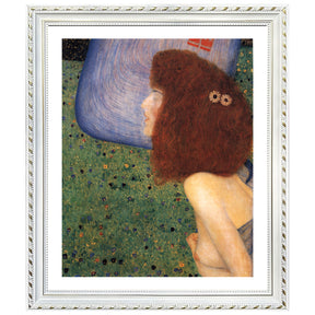 Gustav Klimt Wall Art Girl With Blue Veil Poster Framed Klimt Art