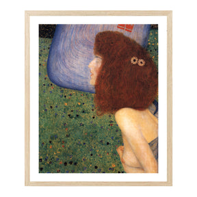 Gustav Klimt Wall Art Girl With Blue Veil Poster Framed Klimt Art