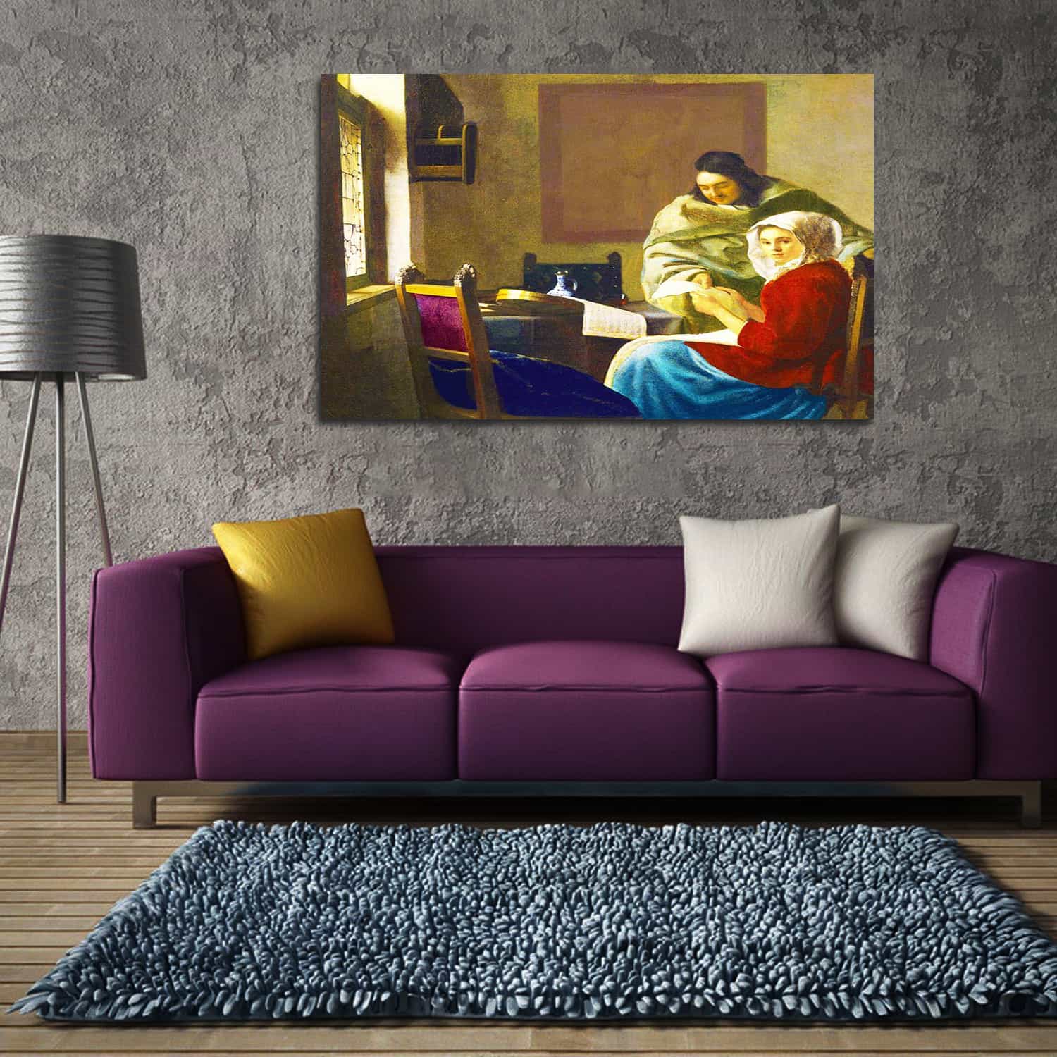 Girl Interrupted at Her Music Canvas Art