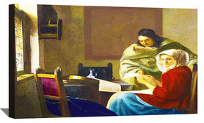 Girl Interrupted at Her Music Canvas Art