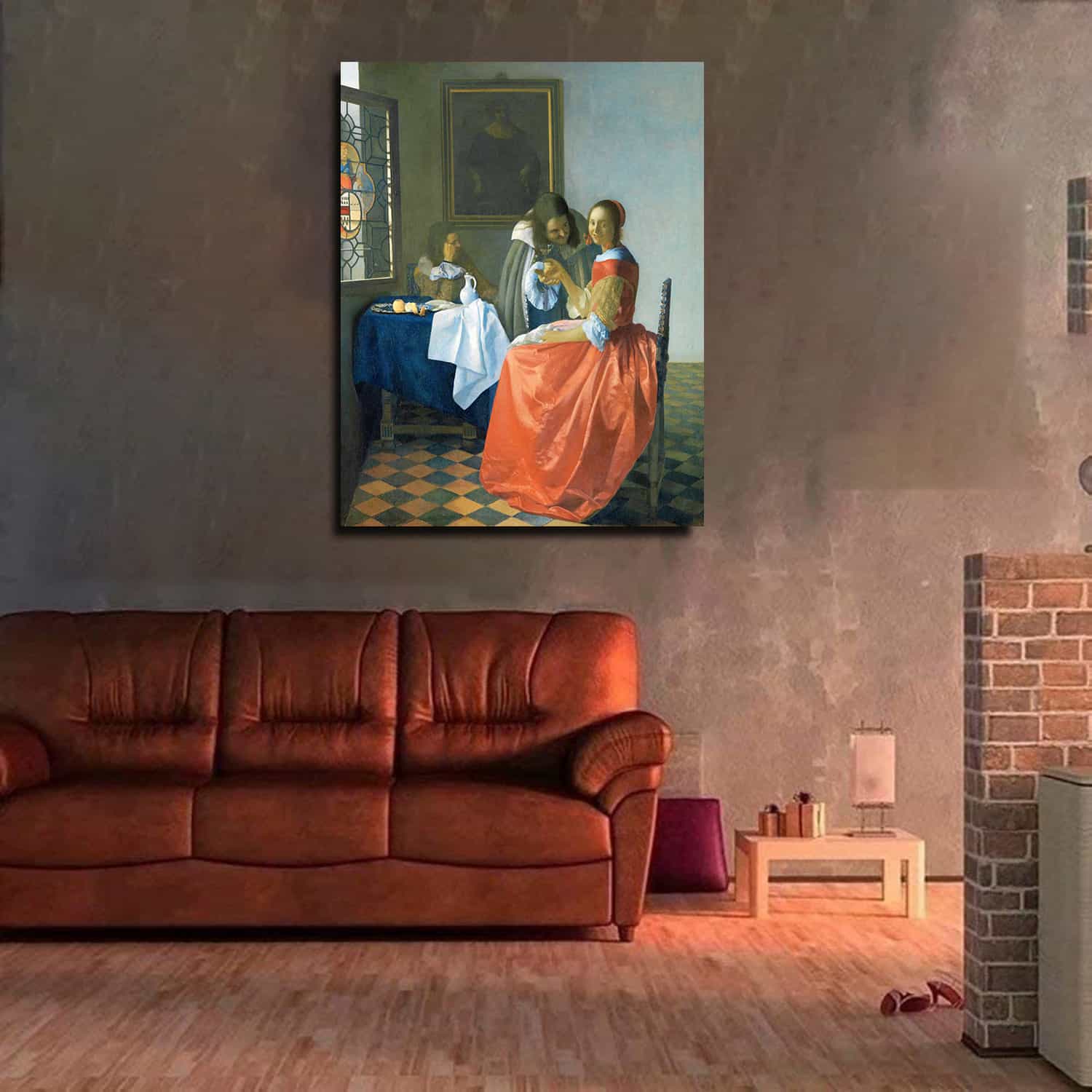 Girl with a Wineglass Canvas Art