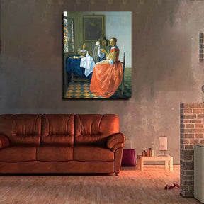 Girl with a Wineglass Canvas Art