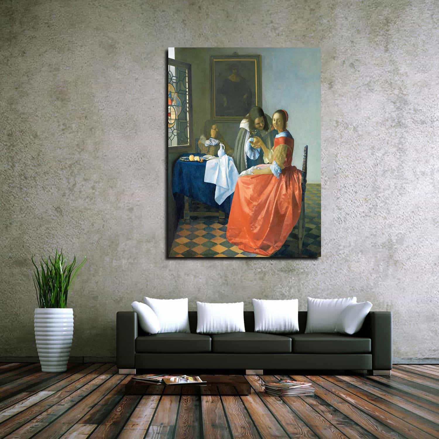 Girl with a Wineglass Canvas Art