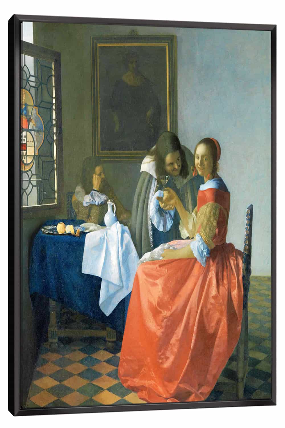 Girl with a Wineglass Canvas Art