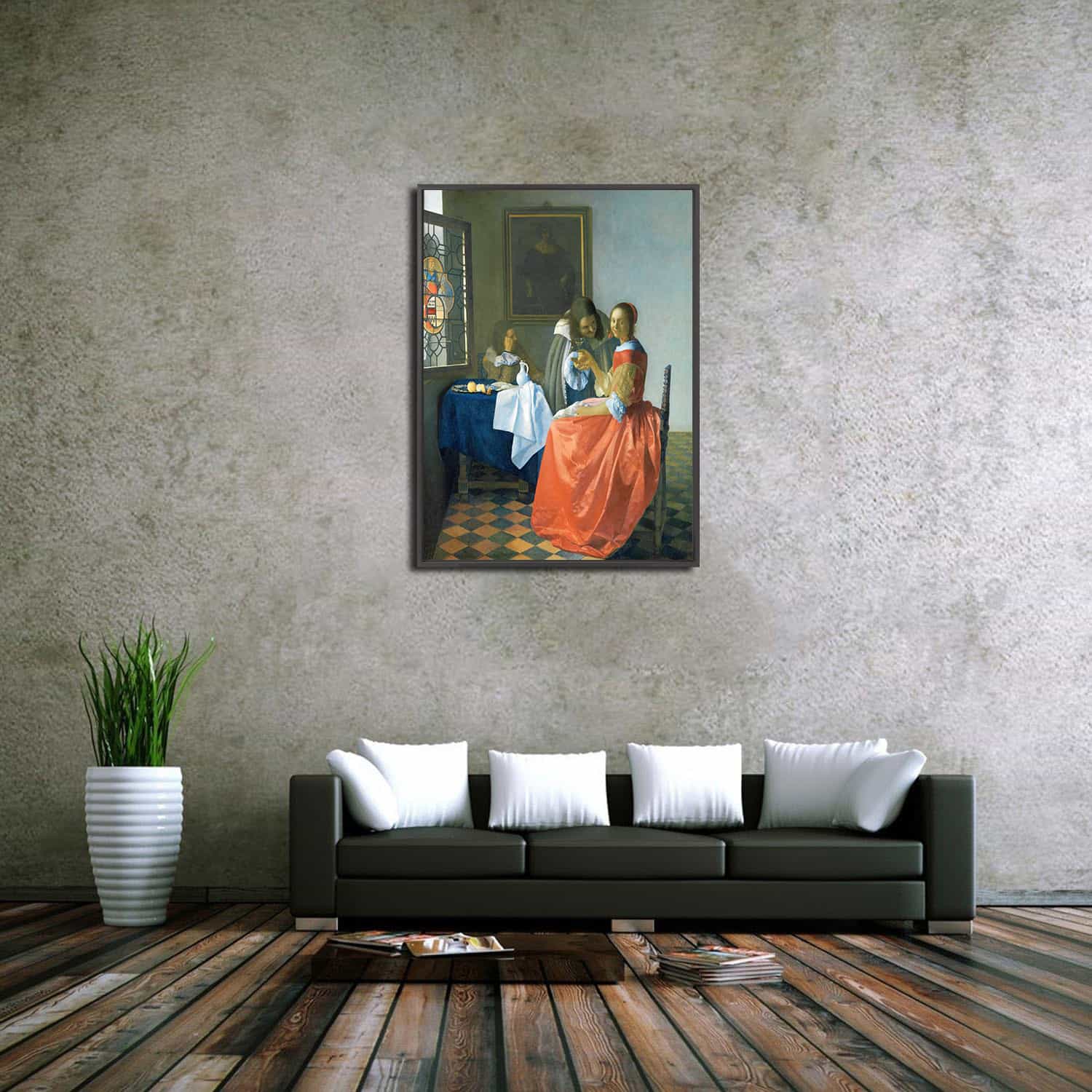 Girl with a Wineglass Canvas Art