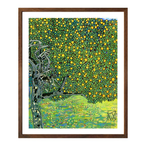 Gustav Klimt Wall Art Golden Apple Tree Poster Framed Klimt Art