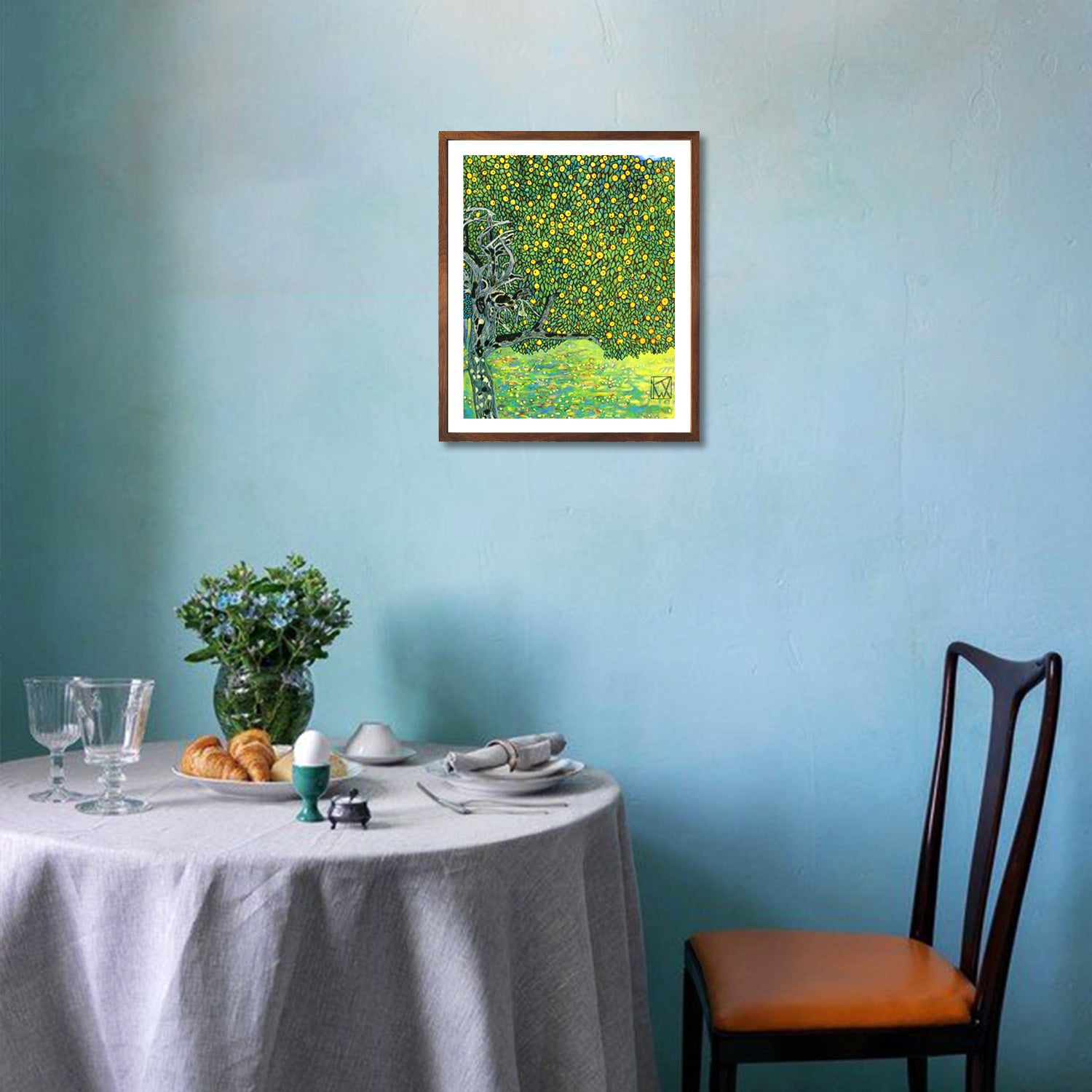 Gustav Klimt Wall Art Golden Apple Tree Poster Framed Klimt Art