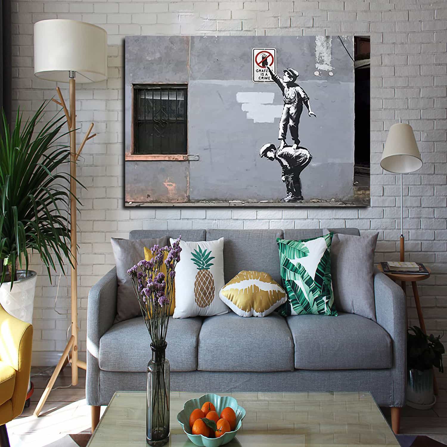 Graffiti Is A Crime Canvas Art