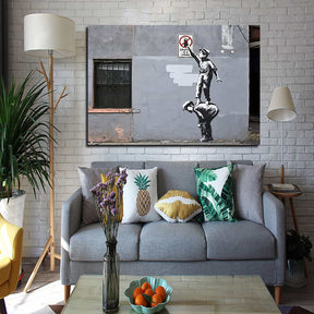 Graffiti Is A Crime Canvas Art