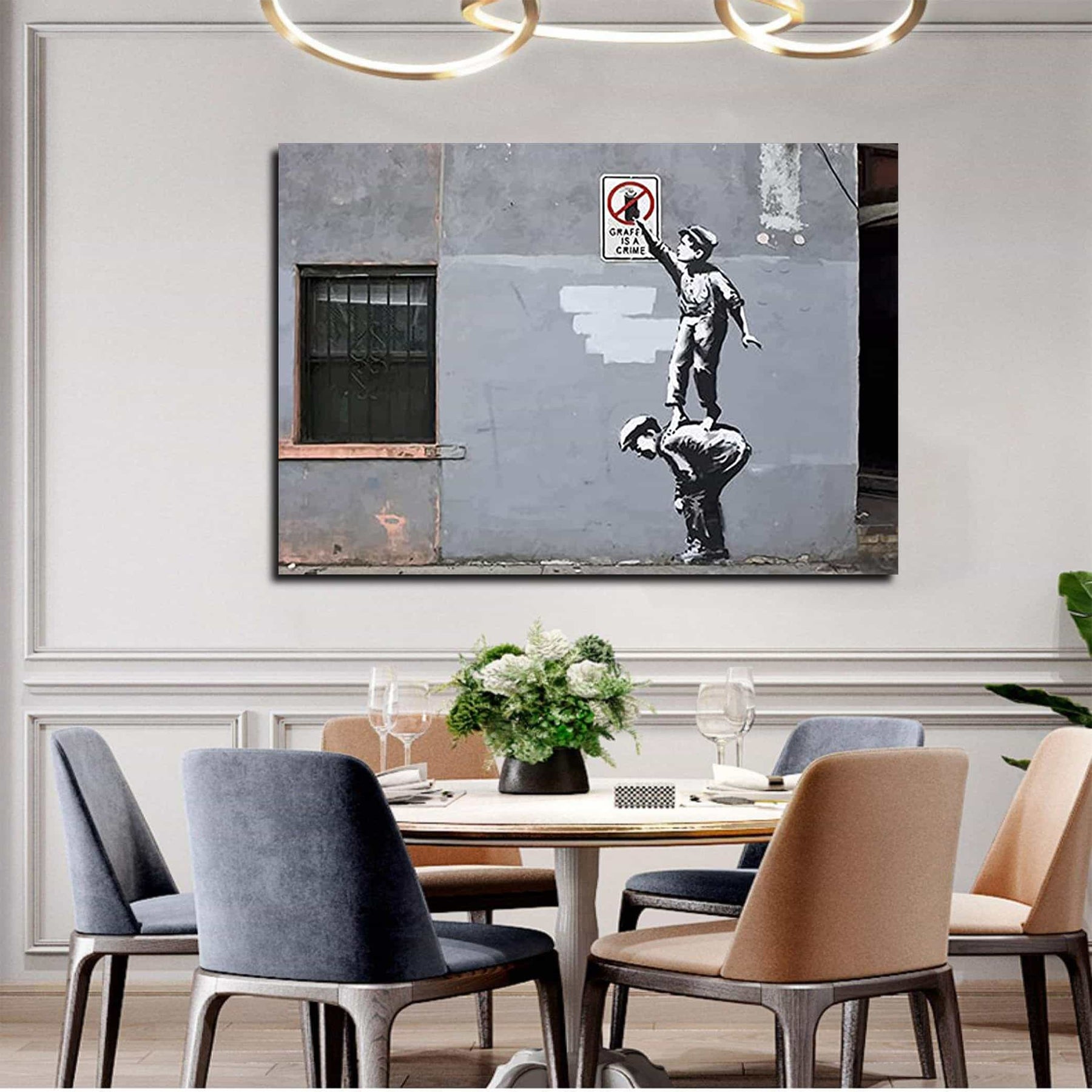 Graffiti Is A Crime Canvas Art