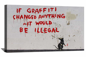 Graffiti Changed Anything Canvas Art