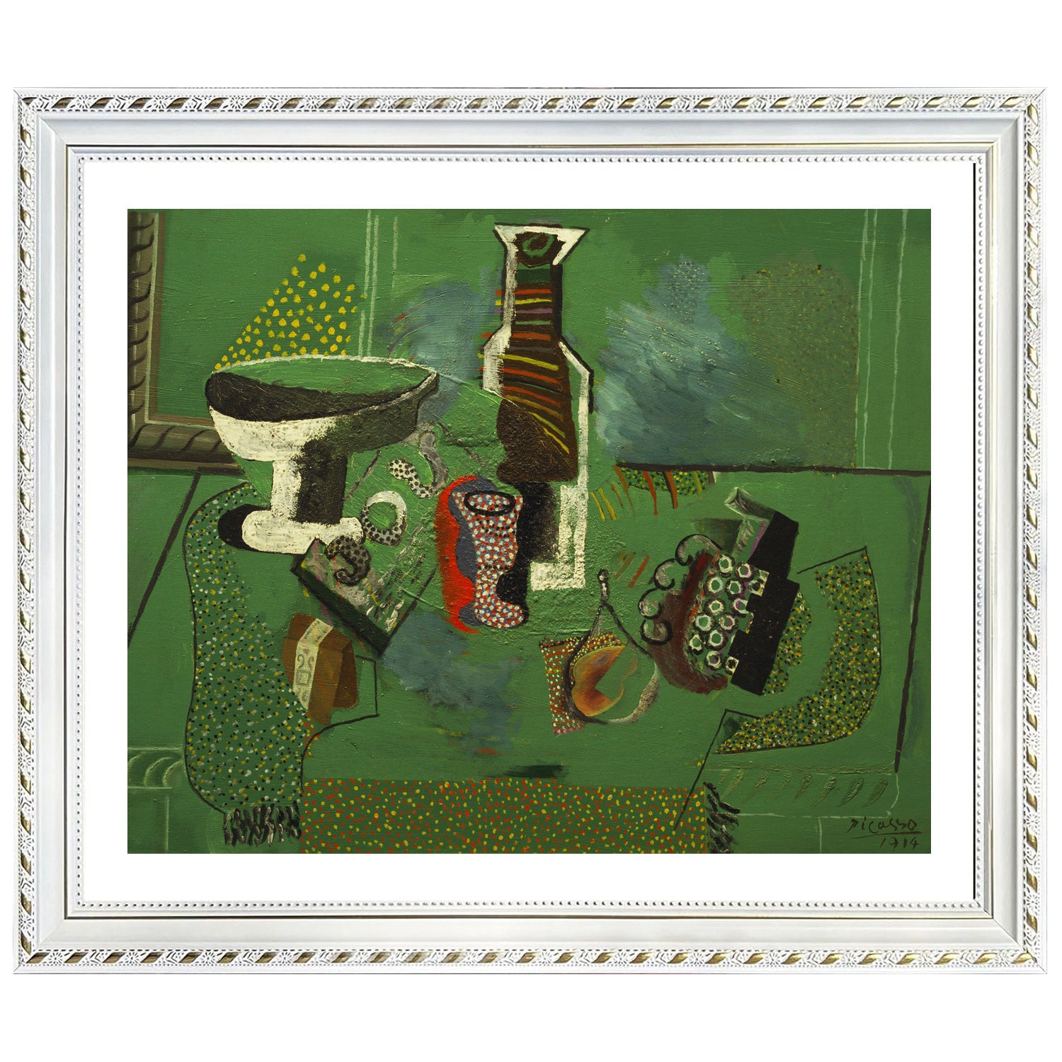 Pablo Picasso Wall Art Green Still Life Poster Framed Art