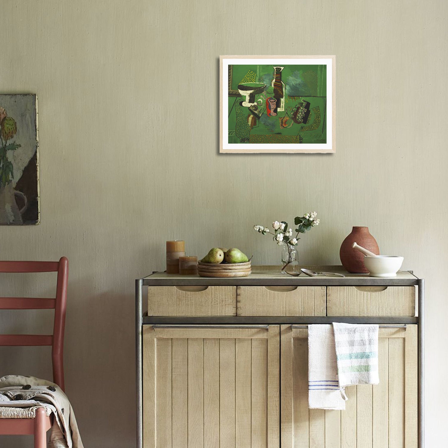 Pablo Picasso Wall Art Green Still Life Poster Framed Art