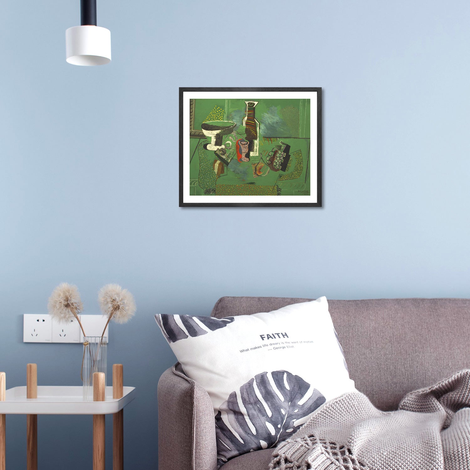 Pablo Picasso Wall Art Green Still Life Poster Framed Art