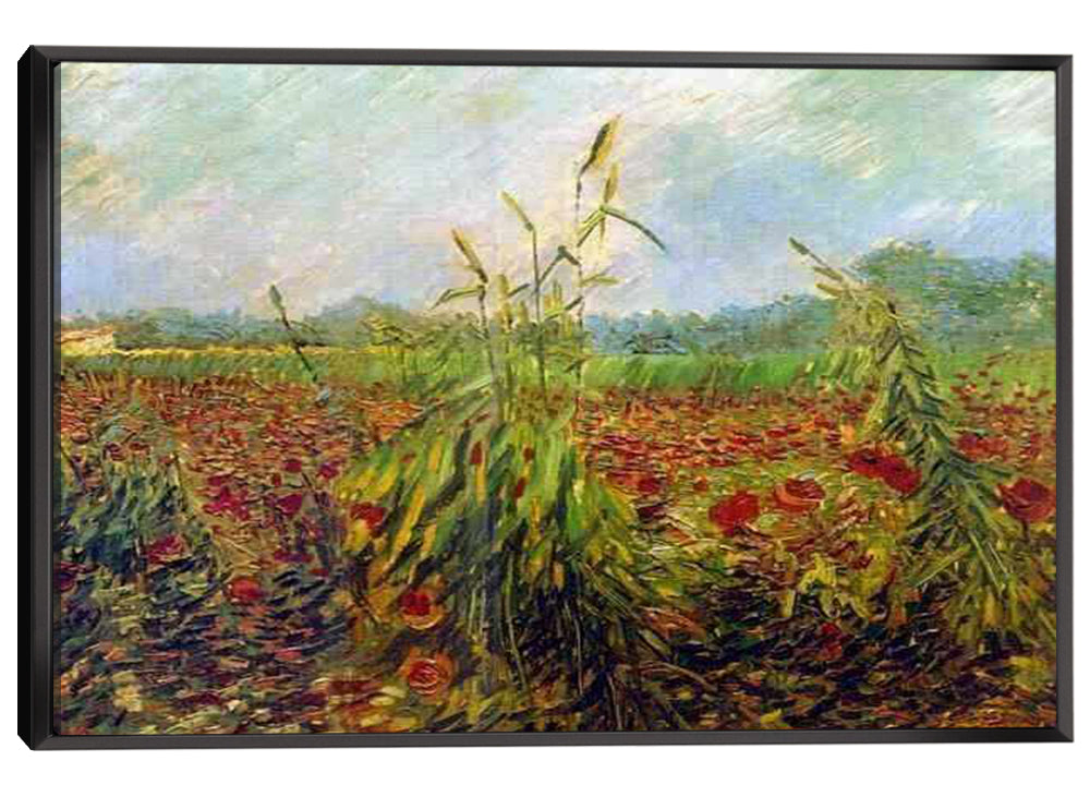 Green Ears of Wheat Canvas Art