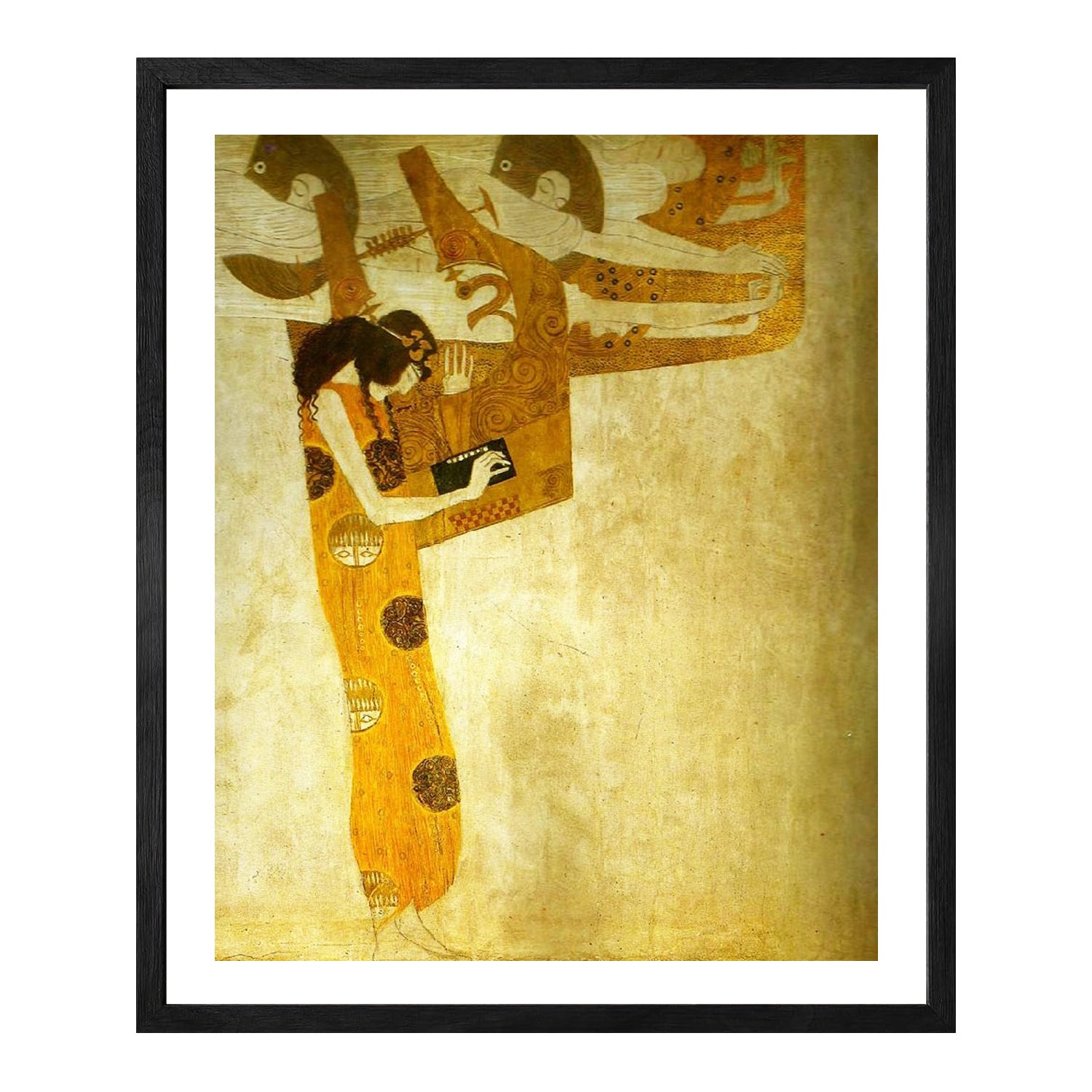 Gustav Klimt Wall Art The Longing For Happiness Poster Framed Klimt Art