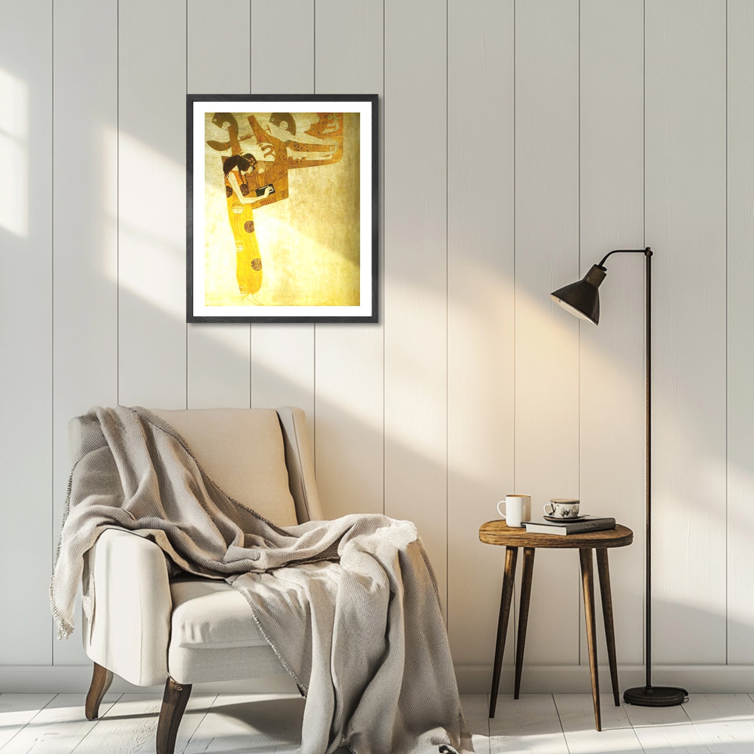 Gustav Klimt Wall Art The Longing For Happiness Poster Framed Klimt Art