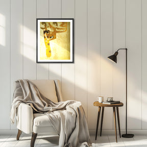Gustav Klimt Wall Art The Longing For Happiness Poster Framed Klimt Art