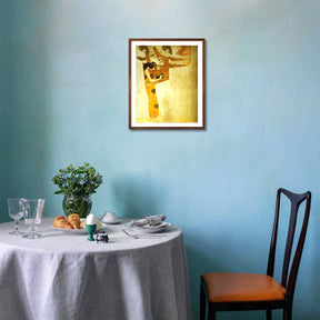 Gustav Klimt Wall Art The Longing For Happiness Poster Framed Klimt Art