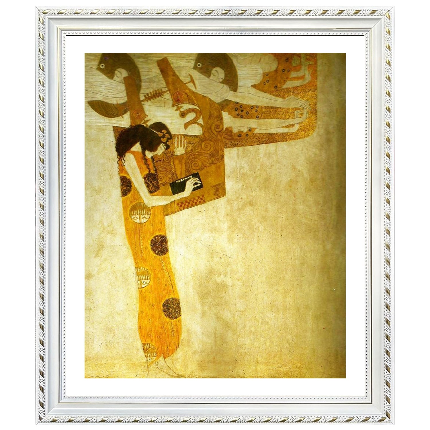 Gustav Klimt Wall Art The Longing For Happiness Poster Framed Klimt Art