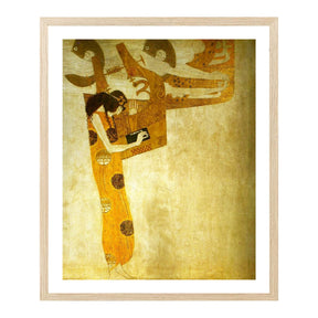 Gustav Klimt Wall Art The Longing For Happiness Poster Framed Klimt Art