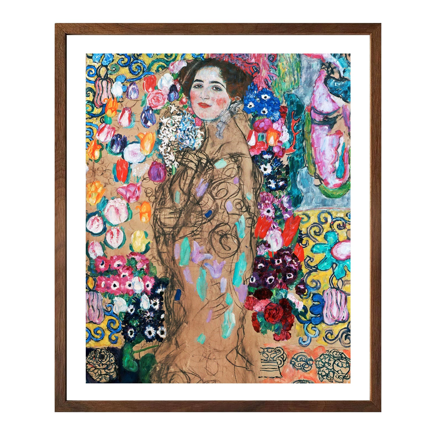 Gustav Klimt Wall Art Maria Munk Poster Framed Klimt Art