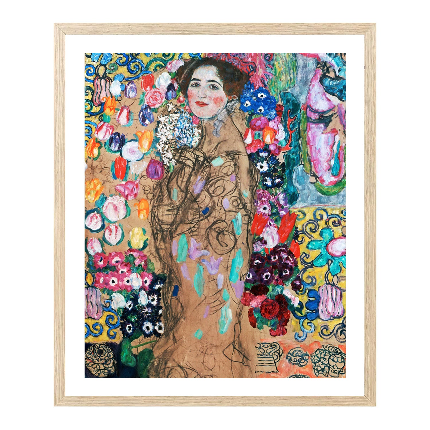 Gustav Klimt Wall Art Maria Munk Poster Framed Klimt Art