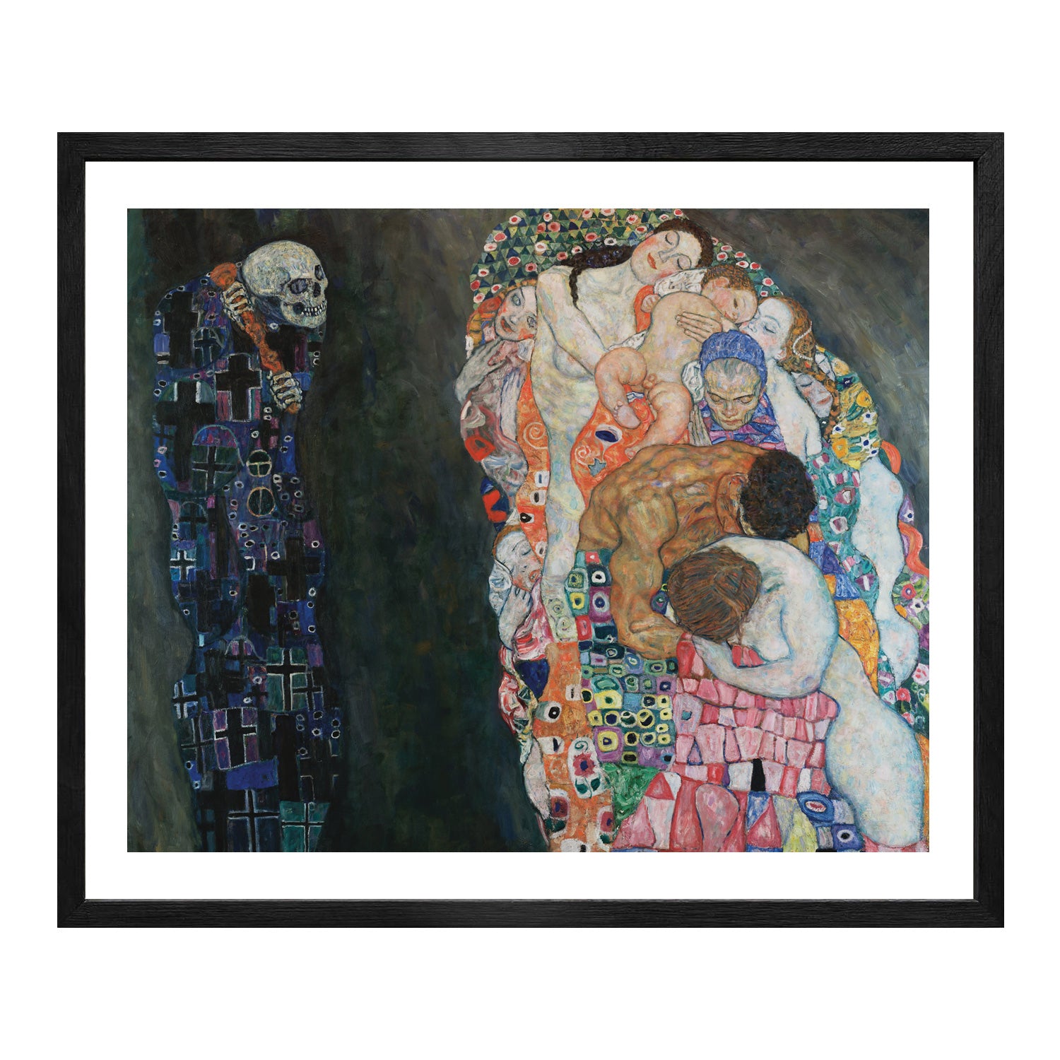 Gustav Klimt Wall Art Death And Life Poster Framed Klimt Art