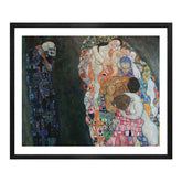 Gustav Klimt Wall Art Death And Life Poster Framed Klimt Art