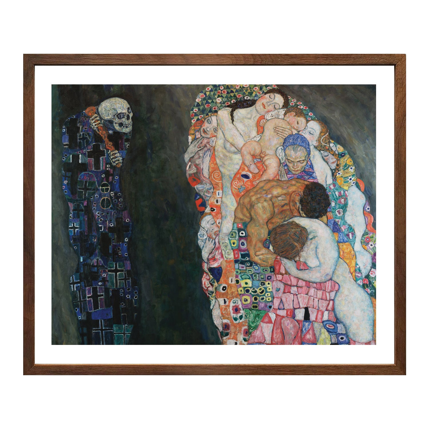 Gustav Klimt Wall Art Death And Life Poster Framed Klimt Art