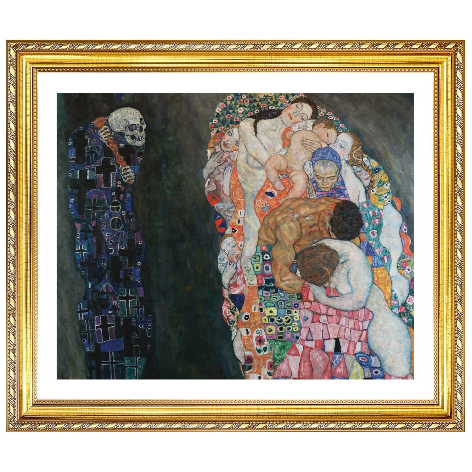 Gustav Klimt Wall Art Death And Life Poster Framed Klimt Art