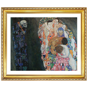 Gustav Klimt Wall Art Death And Life Poster Framed Klimt Art