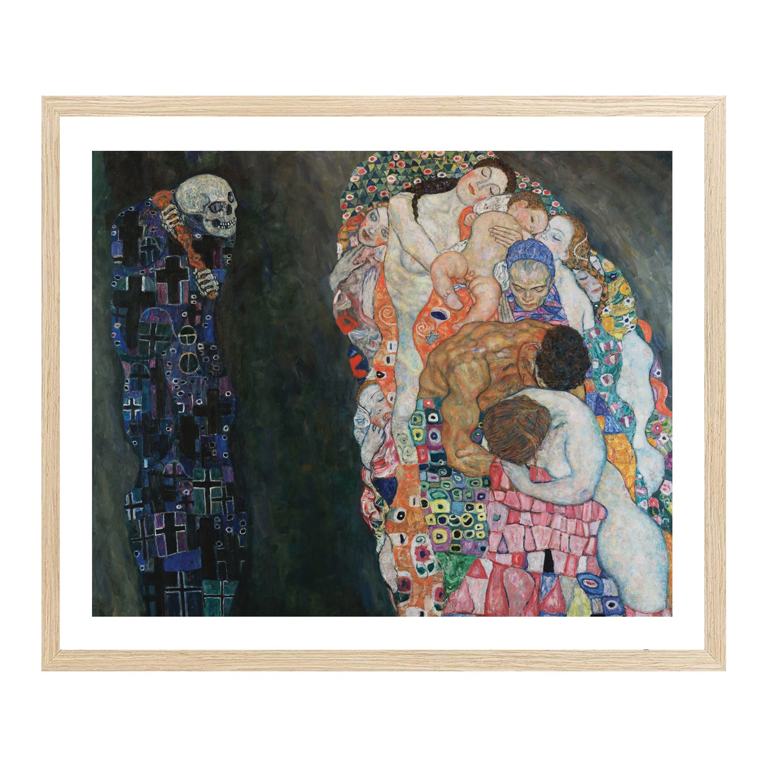 Gustav Klimt Wall Art Death And Life Poster Framed Klimt Art