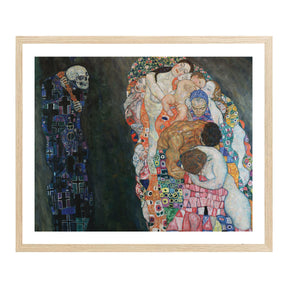Gustav Klimt Wall Art Death And Life Poster Framed Klimt Art