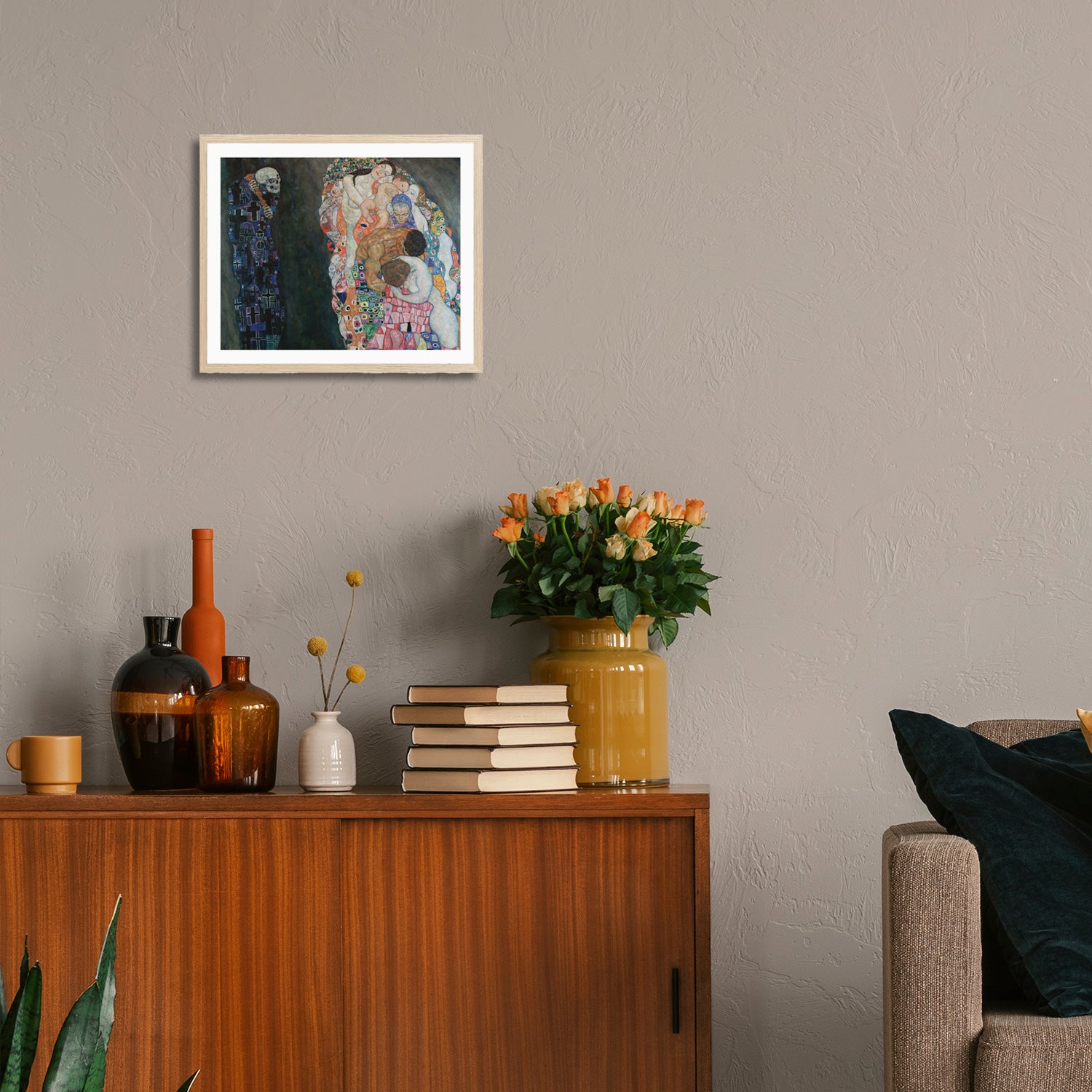 Gustav Klimt Wall Art Death And Life Poster Framed Klimt Art