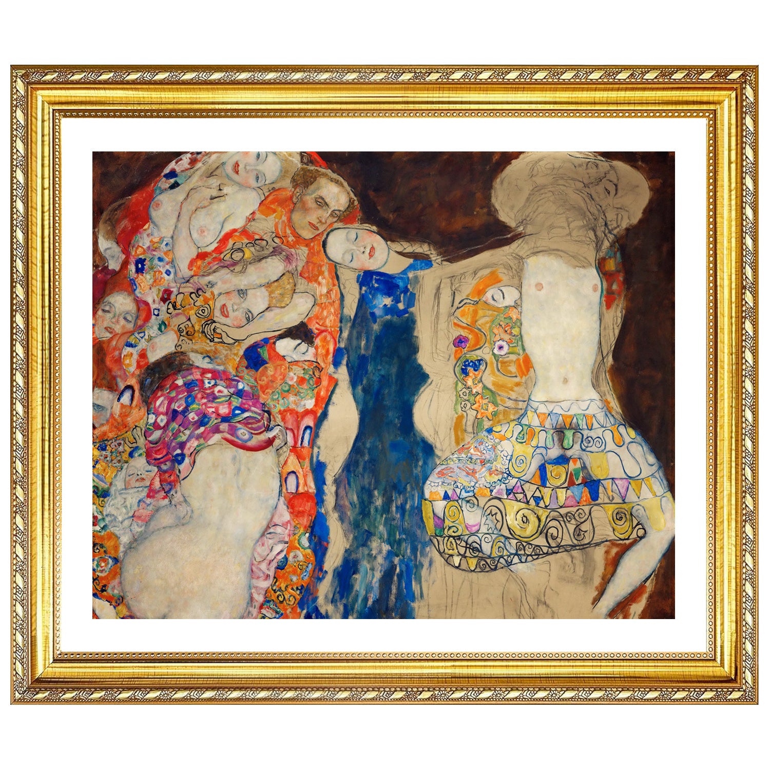 Gustav Klimt Wall Art The Bride Poster Framed Klimt Art