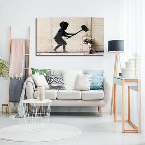 Hammer Boy Canvas Art