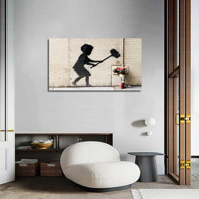 Hammer Boy Canvas Art