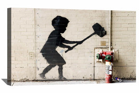 Hammer Boy Canvas Art