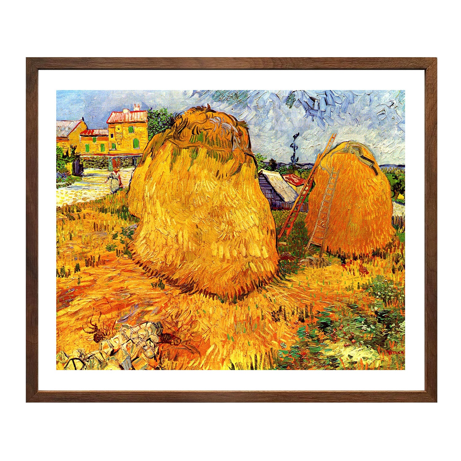 Vincent Van Gogh Haystacks In Provence Wall Art Van Gogh Poster