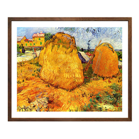 Vincent Van Gogh Haystacks In Provence Wall Art Van Gogh Poster