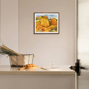 Vincent Van Gogh Haystacks In Provence Wall Art Van Gogh Poster