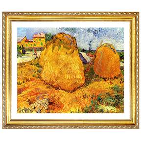 Vincent Van Gogh Haystacks In Provence Wall Art Van Gogh Poster