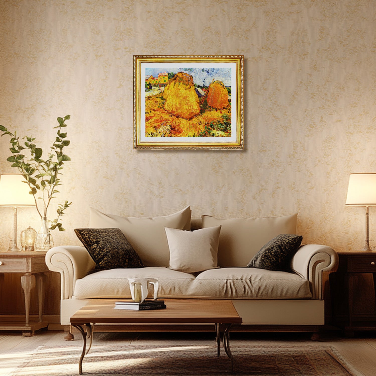 Vincent Van Gogh Haystacks In Provence Wall Art Van Gogh Poster